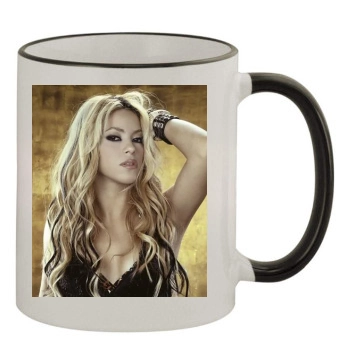 Shakira 11oz Colored Rim & Handle Mug