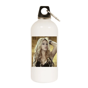 Shakira White Water Bottle With Carabiner