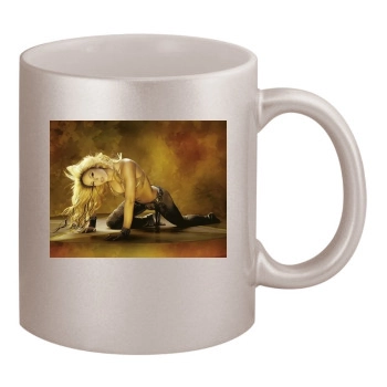 Shakira 11oz Metallic Silver Mug