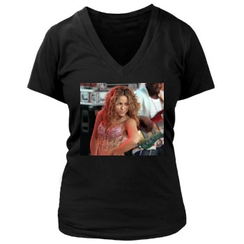 Shakira Women's Deep V-Neck TShirt