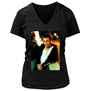 Shane West Women's Deep V-Neck TShirt