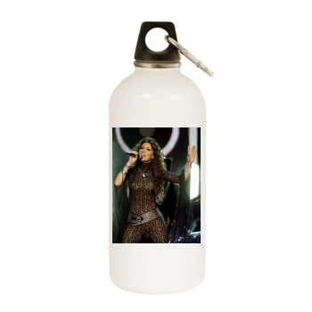 Shania Twain White Water Bottle With Carabiner