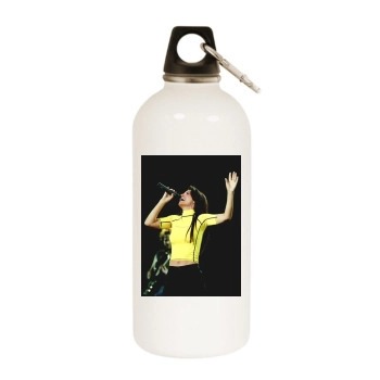 Shania Twain White Water Bottle With Carabiner