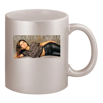 Shania Twain 11oz Metallic Silver Mug