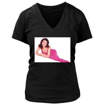 Shania Twain Women's Deep V-Neck TShirt