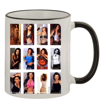 Shania Twain 11oz Colored Rim & Handle Mug