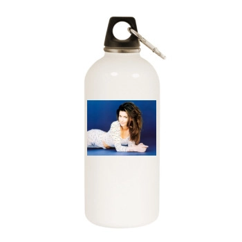 Shania Twain White Water Bottle With Carabiner