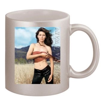 Shania Twain 11oz Metallic Silver Mug