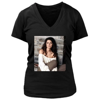 Shania Twain Women's Deep V-Neck TShirt