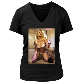 Shanna Moakler Women's Deep V-Neck TShirt