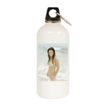 Shannen Doherty White Water Bottle With Carabiner