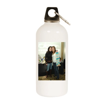 Shannen Doherty White Water Bottle With Carabiner