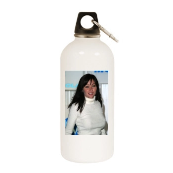 Shannen Doherty White Water Bottle With Carabiner