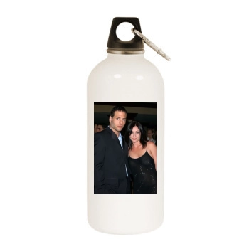 Shannen Doherty White Water Bottle With Carabiner