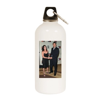 Shannen Doherty White Water Bottle With Carabiner