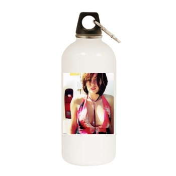 Shannen Doherty White Water Bottle With Carabiner