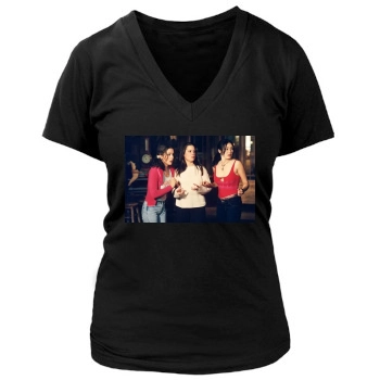 Shannen Doherty Women's Deep V-Neck TShirt