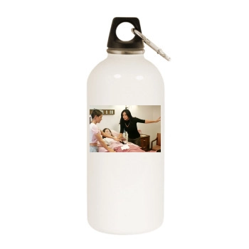 Shannen Doherty White Water Bottle With Carabiner