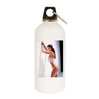 Shannon Elizabeth White Water Bottle With Carabiner