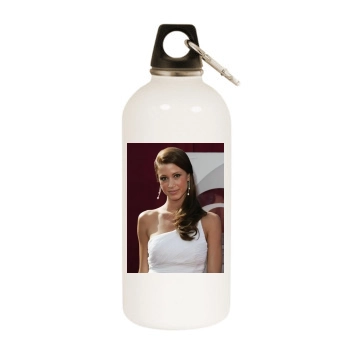 Shannon Elizabeth White Water Bottle With Carabiner