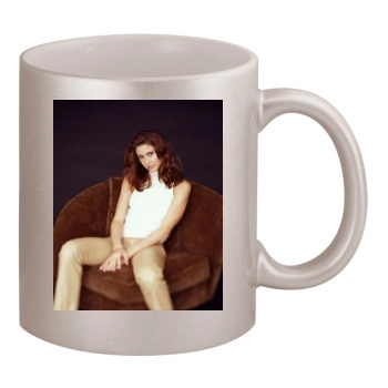 Shannon Elizabeth 11oz Metallic Silver Mug