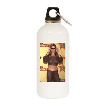 Shannon Elizabeth White Water Bottle With Carabiner