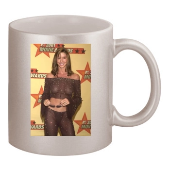 Shannon Elizabeth 11oz Metallic Silver Mug