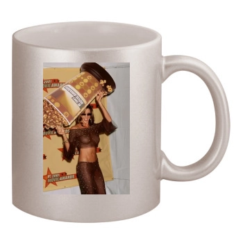 Shannon Elizabeth 11oz Metallic Silver Mug