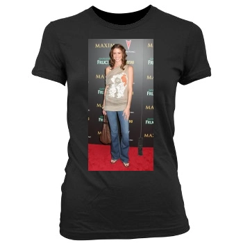 Shannon Elizabeth Women's Junior Cut Crewneck T-Shirt