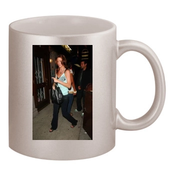 Shannon Elizabeth 11oz Metallic Silver Mug