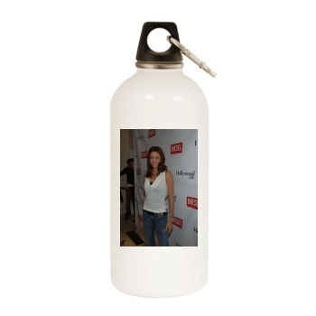 Shannon Elizabeth White Water Bottle With Carabiner