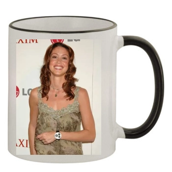 Shannon Elizabeth 11oz Colored Rim & Handle Mug