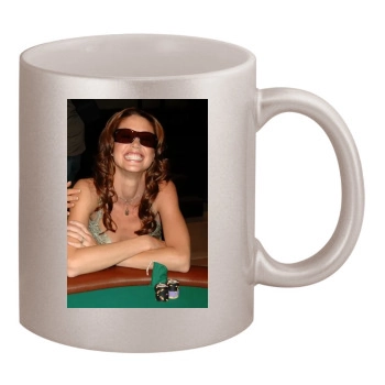 Shannon Elizabeth 11oz Metallic Silver Mug