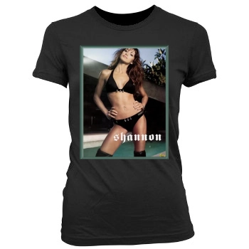 Shannon Elizabeth Women's Junior Cut Crewneck T-Shirt