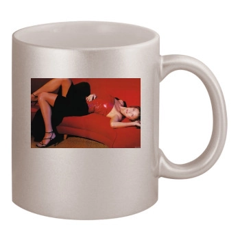 Shannon Elizabeth 11oz Metallic Silver Mug