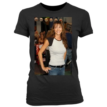 Shannon Elizabeth Women's Junior Cut Crewneck T-Shirt