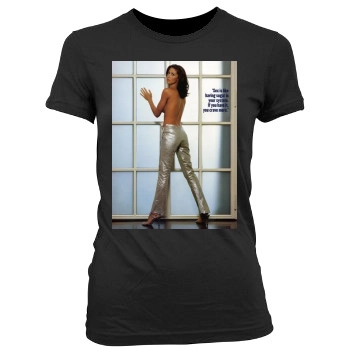 Shannon Elizabeth Women's Junior Cut Crewneck T-Shirt