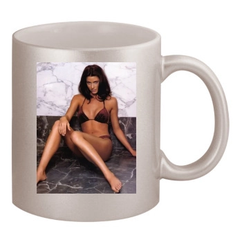 Shannon Elizabeth 11oz Metallic Silver Mug