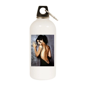 Shannon Elizabeth White Water Bottle With Carabiner