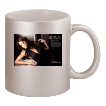 Shannon Elizabeth 11oz Metallic Silver Mug