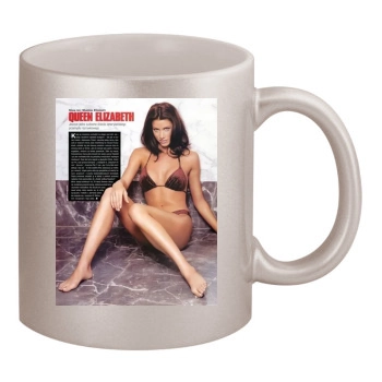 Shannon Elizabeth 11oz Metallic Silver Mug