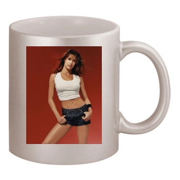 Shannon Elizabeth 11oz Metallic Silver Mug