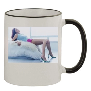 Shannon Elizabeth 11oz Colored Rim & Handle Mug