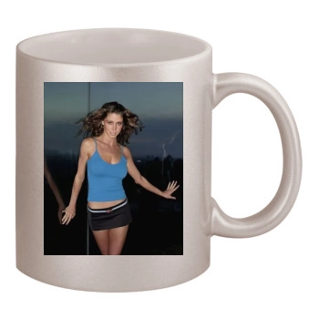 Shannon Elizabeth 11oz Metallic Silver Mug