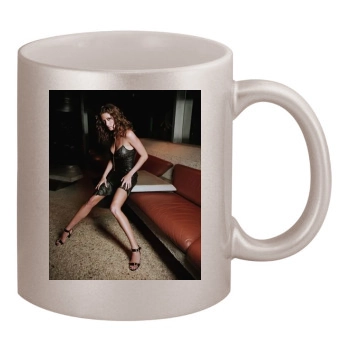 Shannon Elizabeth 11oz Metallic Silver Mug