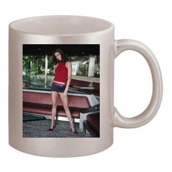 Shannon Elizabeth 11oz Metallic Silver Mug