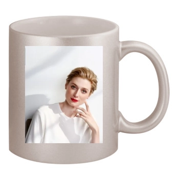 Elizabeth Debicki 11oz Metallic Silver Mug