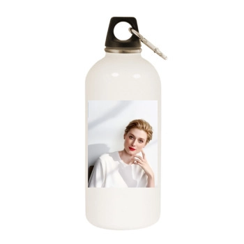 Elizabeth Debicki White Water Bottle With Carabiner