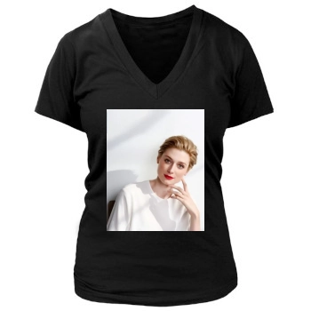 Elizabeth Debicki Women's Deep V-Neck TShirt