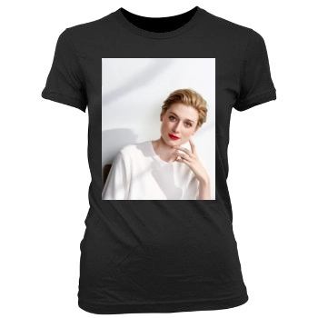 Elizabeth Debicki Women's Junior Cut Crewneck T-Shirt